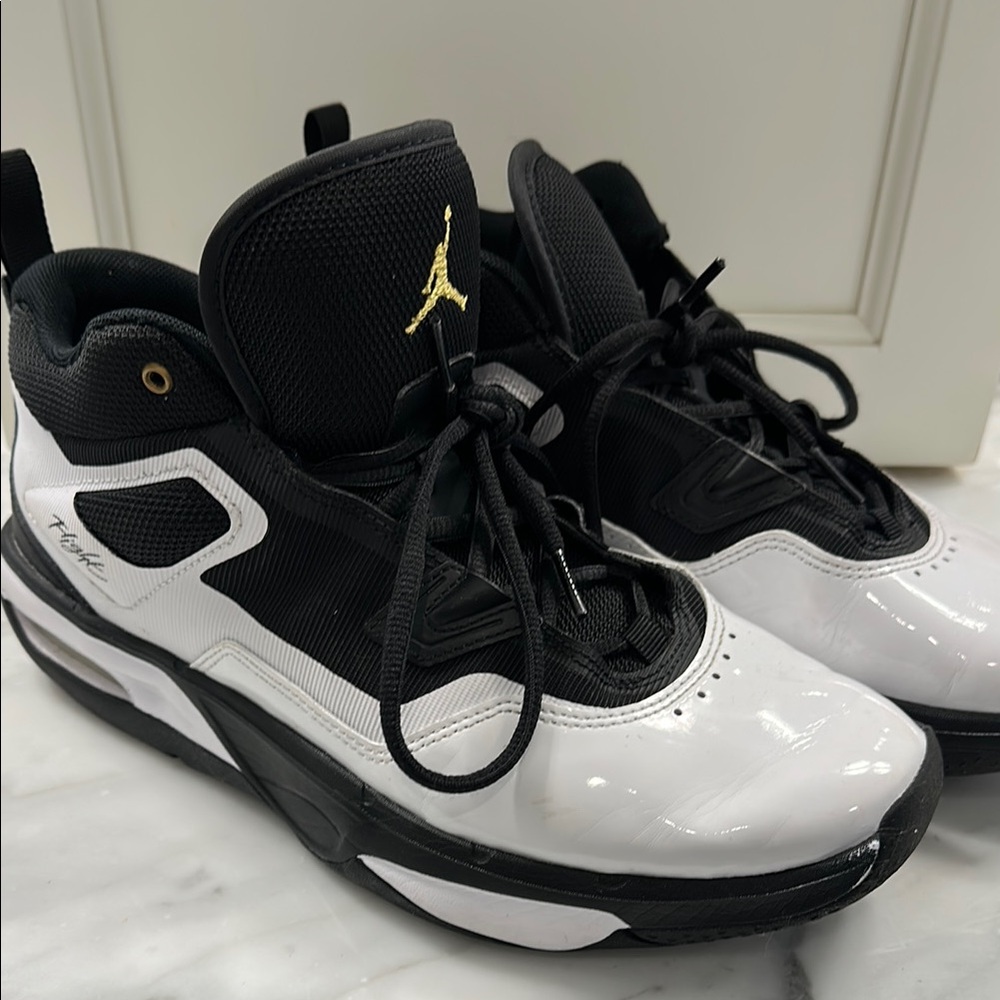 Nike Black and White Jordan Stay Loyal 3 Shoes